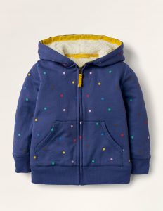 Boden boys shaggie lined hoodie